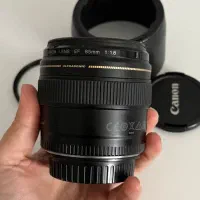 لنز ۸۵ کنون canon +هود+فیلتر|دوربین عکاسی و فیلمبرداری|تهران, اقدسیه|دیوار