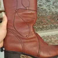 بوت چرم  همراه با کیف چرم اصل|کیف، کفش، کمربند|کرج, شهرک ولیعصر|دیوار