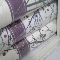 پارچه پرده طرح شاخه برفی|پرده، رانر، رومیزی|تهران, دانشگاه شریف|دیوار