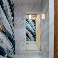 نصب ماربل شیت کاشی بین کابینت