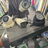 ۴ عدد دوربین  مدار بسته  به همراه dvr