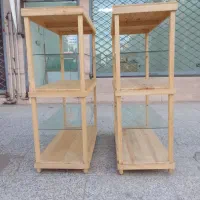 طبقه چوبی شیک|کتابخانه، شلف، قفسههای دیواری|نیشابور, شهرک فرهنگیان|دیوار