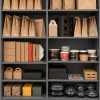 جعبه پیتزا پاکت و کاور ساندویچ و برگر