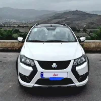 کوئیک GXR L سفید ، سقف مشکی فول مانیتوردار