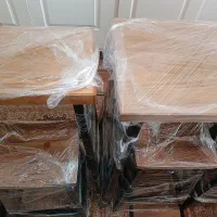 تعدادی میز و صندلی اپن تماما چوبی ،لوستر،کافی بار.|میز و صندلی غذاخوری|تهران, آبشار تهران (دریاچه)|دیوار