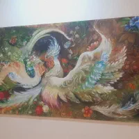 تابلوی نقاشی روی شیشه کار دست