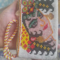 کیف پول زنانه تمام منجق دو طرف رخ فقط ۵۰۰ هزار