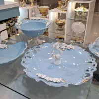 سرویس پذیرایی گلبرجسته رنگ بسیار خاص و زیبا