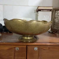 کاسه برنجی قلم زنی آنتیک ایرانی