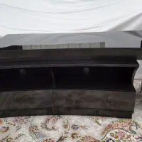 میز زیر تلویزیون دو تکه مشکی|میز تلویزیون|ساری, |دیوار