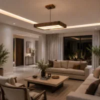 لوستر چوبی سقفی