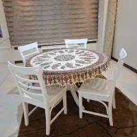 میز و صندلی ناهارخوری چوبی