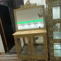 آیینه شمعدان برنز