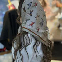 مینی اسکارف ساتن ابریشم وارداتی
