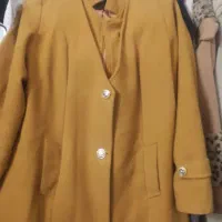 پالتو خردلی مشکی طوسی سورمه ای