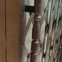 درب ضدسرقت حفاظ آکاردونی همراه قفل رنگ ریل|مصالح و تجهیزات ساختمان|رشت, قاسمیه|دیوار