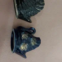 گلدان سورمه ای قدیمی وقو نوستالژی|صنایع دستی و سایر لوازم تزئینی|تهران, شهرک محلاتی|دیوار