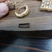 گوشواره ومدال و زنجیر طلا ۳درصدگوشواره طلا گردنبند|جواهرات|تبریز, |دیوار