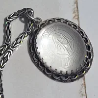 پلاک زنجیر نقره خیلی قدیمی|جواهرات|بندر امام خمینی, |دیوار