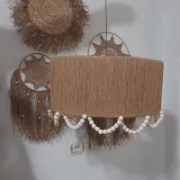 لوستر و اباژور رافیا عمده و تکی|لوستر و چراغ آویز|تهران, منیریه|دیوار