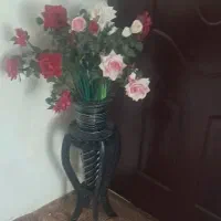 گل با گلدان