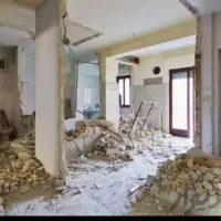 تخریب منزل. نصب کناف