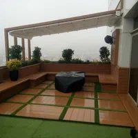 چوب پلاست،ترمو/آلاچیق-تراس سبز-روف گاردن