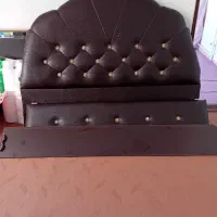 تخت خواب چوبی دو نفر|تخت و سرویس خواب|اهر, |دیوار