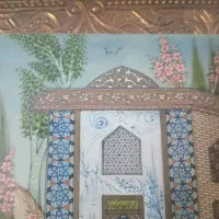 نقاشی مینیاتور دو اثر تاریخی استاد روحانی،با امضا|تابلو، نقاشی، عکس|اصفهان, احمدآباد|دیوار