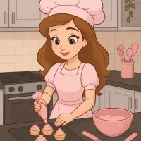 آموزش کیک تولد و کافی شاپی آنلاین و حضوری