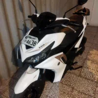 موتور آیروکس گلکسی سفید شال طلا بسیار تمیز