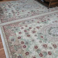یک عدد فرش ۱۲ متری و یک جفت فرش ۶ متری نقش برجسته|فرش|کرج, باغستان|دیوار