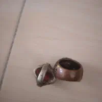 فروش دوعدد اتگشتر مردانه با نگین درشت وقرمز|بدلیجات|ارومیه, |دیوار