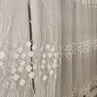 پرده تور خامه دوزی|پرده، رانر، رومیزی|تهران, شهرک استقلال|دیوار