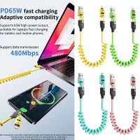 کابل شارژر 4 کاره ، فست شارژ 65وات Type-C،آیفون و