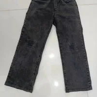 شلوار نیم بگ زغالی