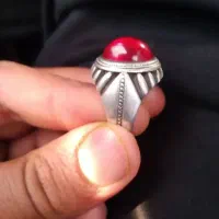 انگشتر یاقوت رکاب نقره اصلی