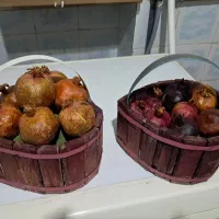 سبد انار خشک تزیین یلدایی