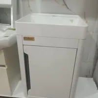 روشویی کابینت PVC مدل کلاسیک عرض 63 سانت