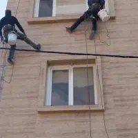 پیچ و رولپلاک نما بدون داربست،با طناب،راپل|خدمات پیشه و مهارت|تهران, نیروی هوایی (پیروزی)|دیوار