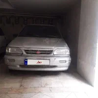 پراید تک سوز مدل ۸۶ نیاز به تعمیر رنگ نقره