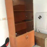 کمد اداری و شلف شیشه ای درحد نو