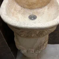 روشویی  دو‌تیکه شمش سنگ تراورتن