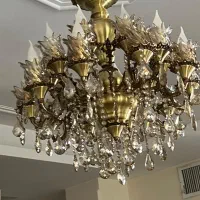 لوستر برنز ۸شاخه و۴شاخه|لوستر و چراغ آویز|تهران, شهرک فردوس (حسینی)|دیوار