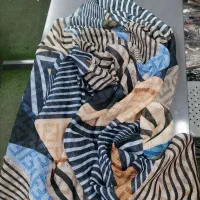 فروش انواع شال و روسری طرح دار نخی عمده|لباس|دزفول, |دیوار