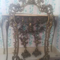 آینه شمعدان فرشته برنجی خالص