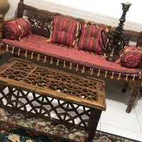 تولید انواع تخت های چوبی سنتی در سایزهای متنوع|مبلمان خانگی و میز عسلی|جهرم, |دیوار