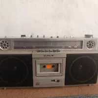 رادیو ضبط کاست خور قدیمی سونی sony ژاپن