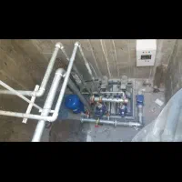 لوله کشی موتورخانه پمپ منبع شیر توکار وال هنگ نشتی