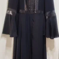 مانتو مشکی پولکی